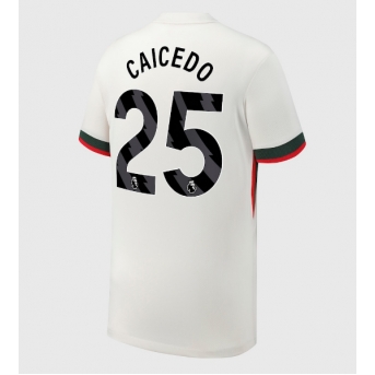 Billige Fotballdrakt Chelsea Moises Caicedo #25 Replika Bortedrakt 2025-26 Kortermet